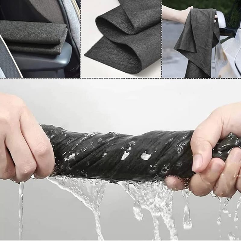 Paño de limpieza mágico grueso, toalla de limpieza de vidrio de microfibra, reutilizable, lavable, sin pelusa, trapo de limpieza para cocina, vidrio y coche, 5-1 ud.