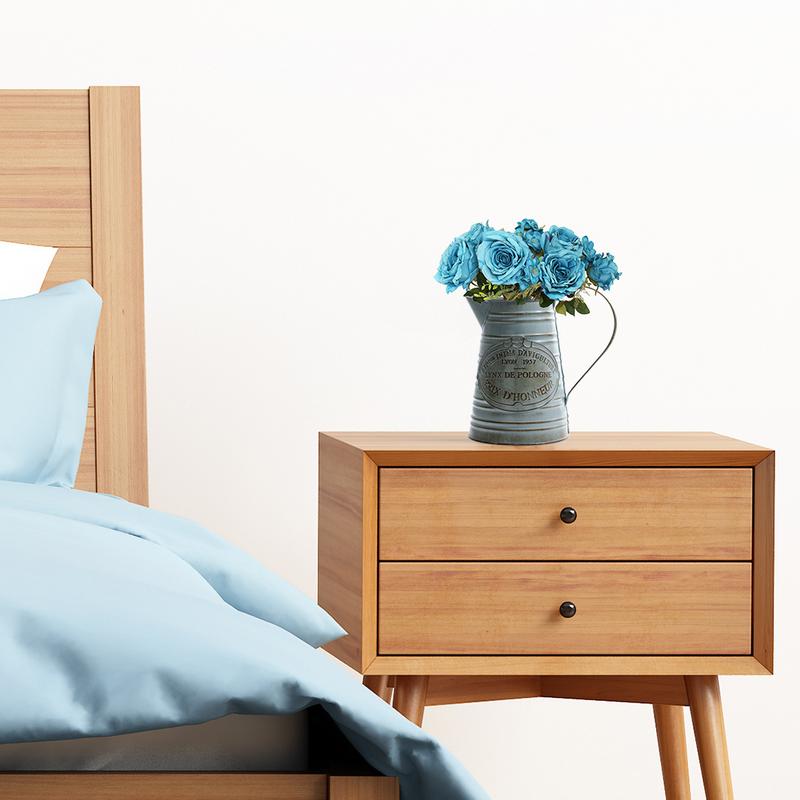 Vintage landlig stil jernhåndtag blomst hjem have lurvet badekar vase kurv potte sukkulent planter spand planter indretning urtepotte