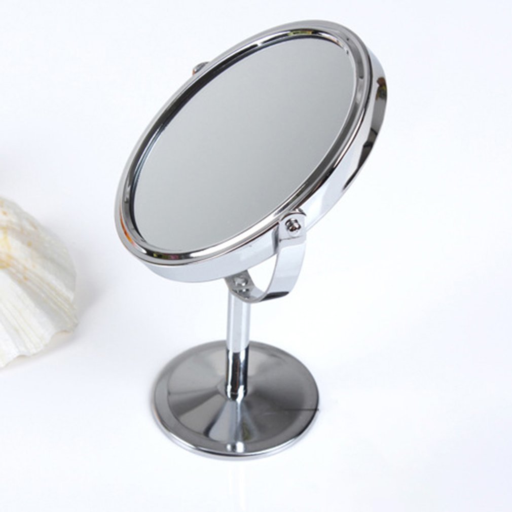 Double Face Dressing Mirror 360 Degree Rotating Portable Small Mirror
