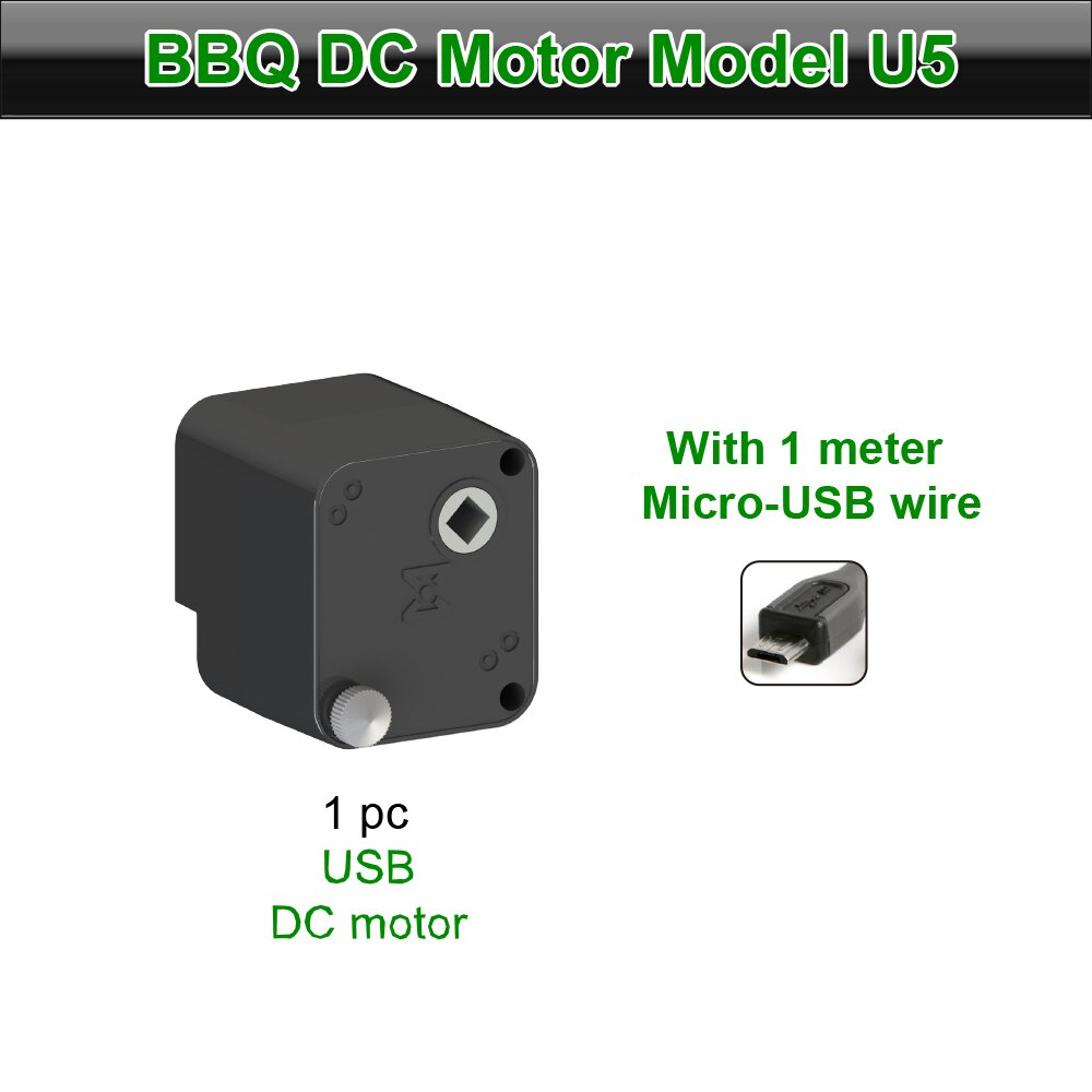 Zenobbq bbq motor usb elektrisk grill motor rotisserie rotator utomhus spott tillbehör  dc 5v batteri med 5 rpm utgång: U5