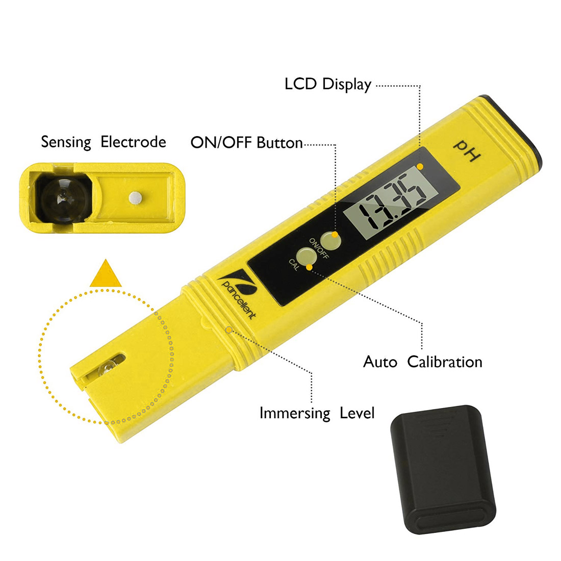 Draagbare Digitale Lcd Ph Meter Pen Van Hoge Precisie Ph Zuurgraad Meter Ph Monitoring Instrument Water Testapparatuur