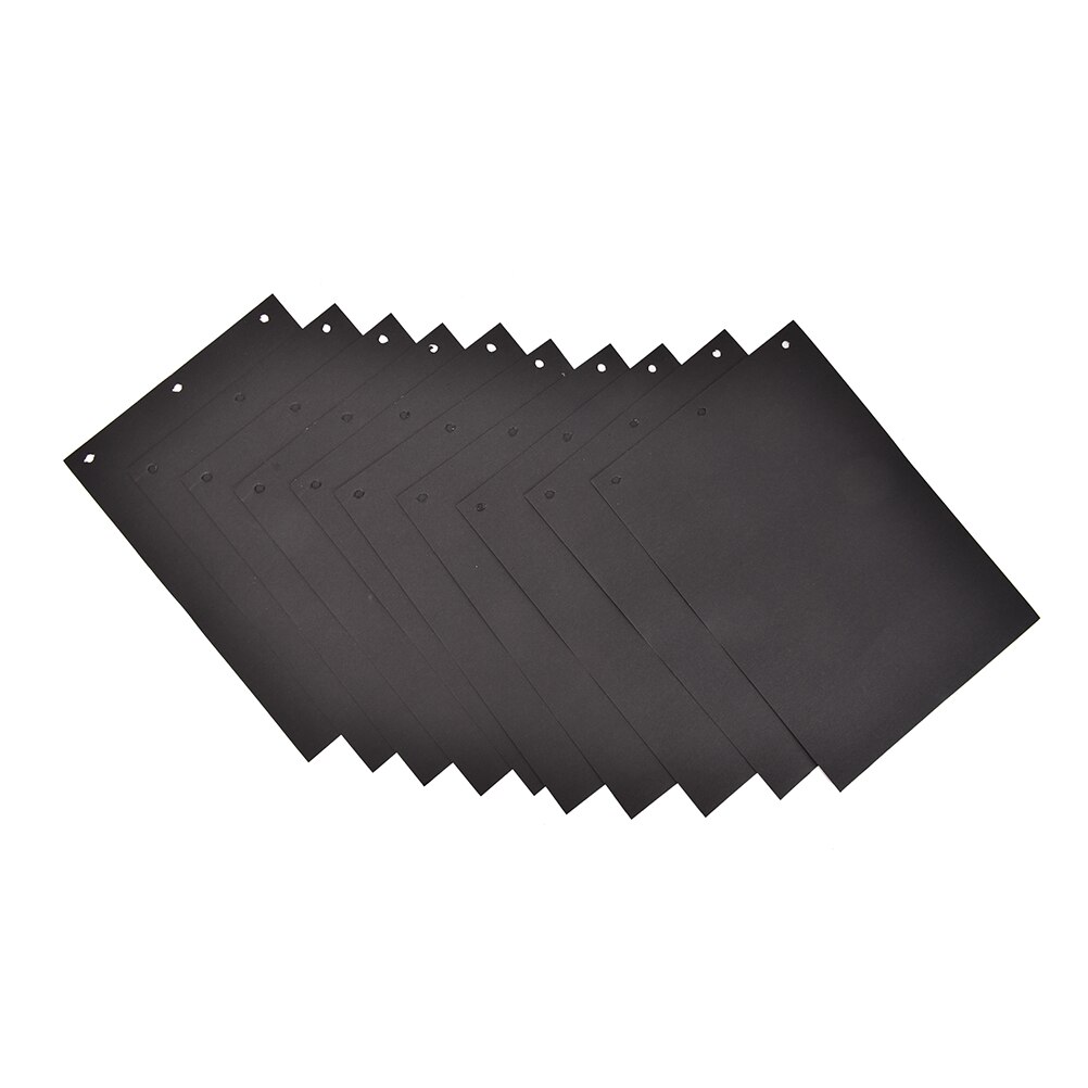 Extra vellen voor doe-het-zelf fotoalbum 10 vellen scrapbookpapier knutselen binnenvellen zwarte kaart handgemaakte binnenpagina's 18 x 26cm