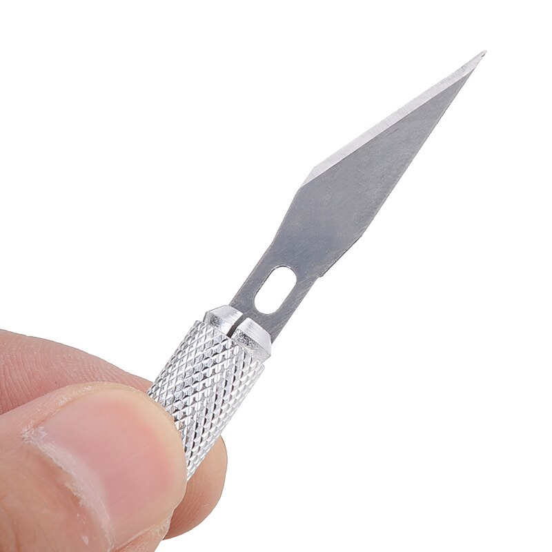 6 Blades Scalpel Blade Cutter Metal Wood Carving Hobby Cutter Engraving Craft Tools DIY Cutting Stationery Tool Utility Knife