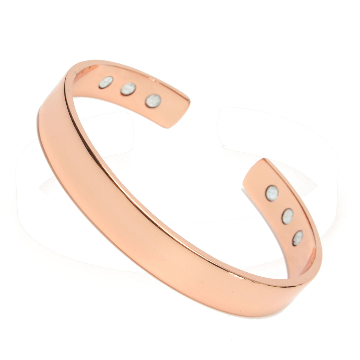 Pulsera que aprieta de cobre magnético para aliviar el dolor artritis reumática brazalete de hombres y mujeres con 6 agujeros imanes equilibrio de salud