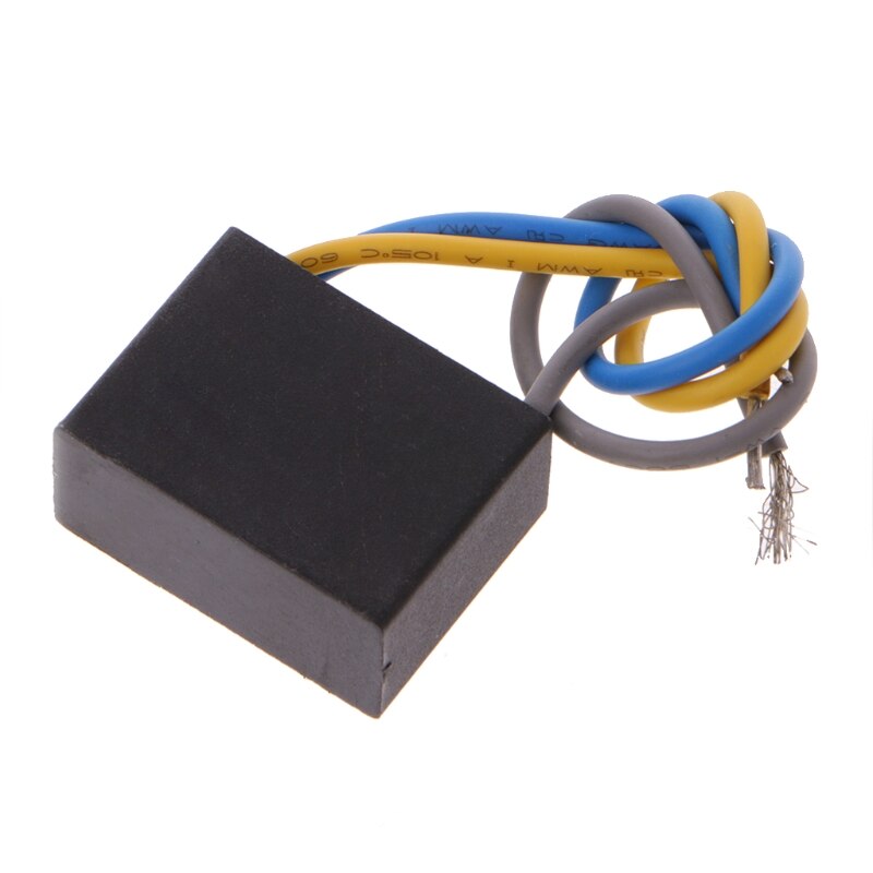Condensador para ventilador de techo, negro, CBB61, 1,5 uF + 2,5 uF, 3 cables, CA, 250V, 50/60Hz, N1HF