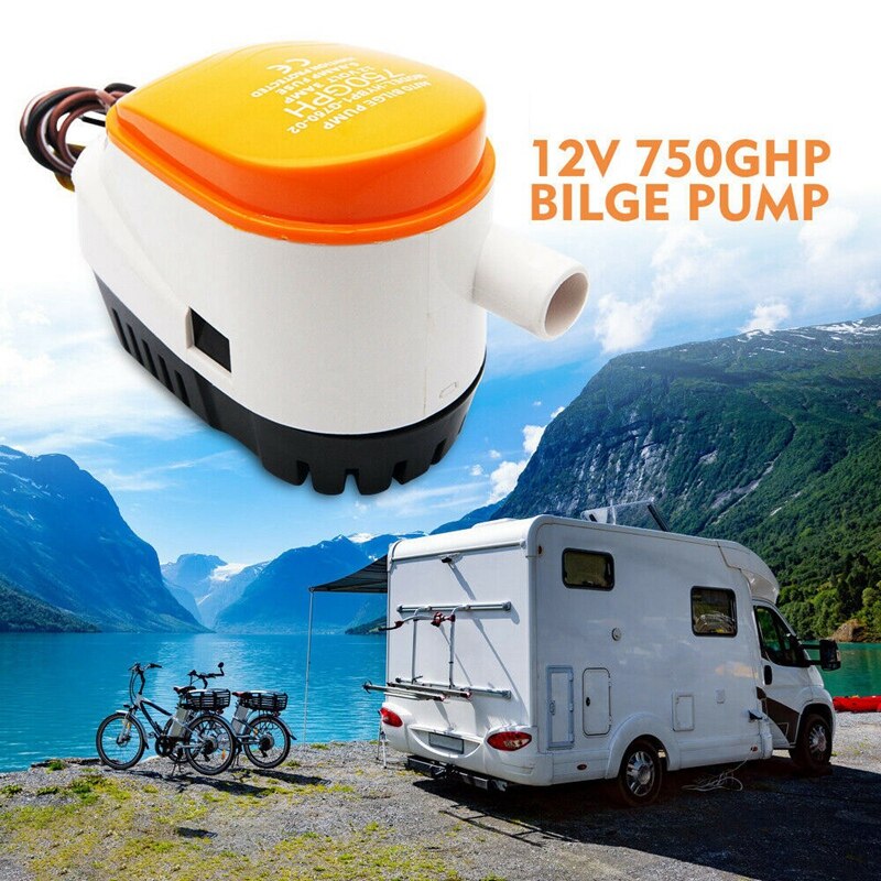 Automatische 12V Lenzpumpe 750Gph mit Interne schweben Schalter Auto Wasser Stiefel Tauch Auto Pumpe mit schweben Schalter Marine /köder