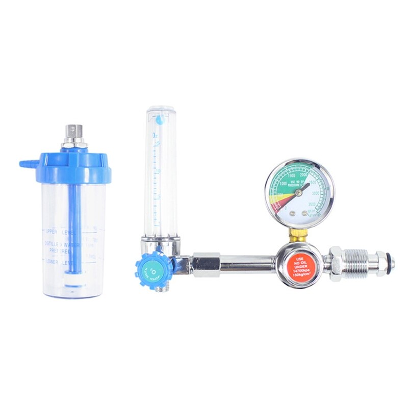 Oxygen Pressure Regulator O2 Pressure Reducer Gauge Meter Flow Gauge Gas Regulator G5/8 and Brand