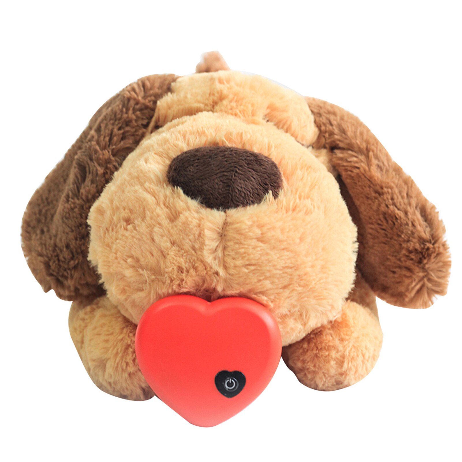 Dog Toy Plush Toy Comfortable Behavioral Training Aid Toy Heart Beat Soothing Heating Plush Doll Sleep For Dogs Cats: A  Heart Beat