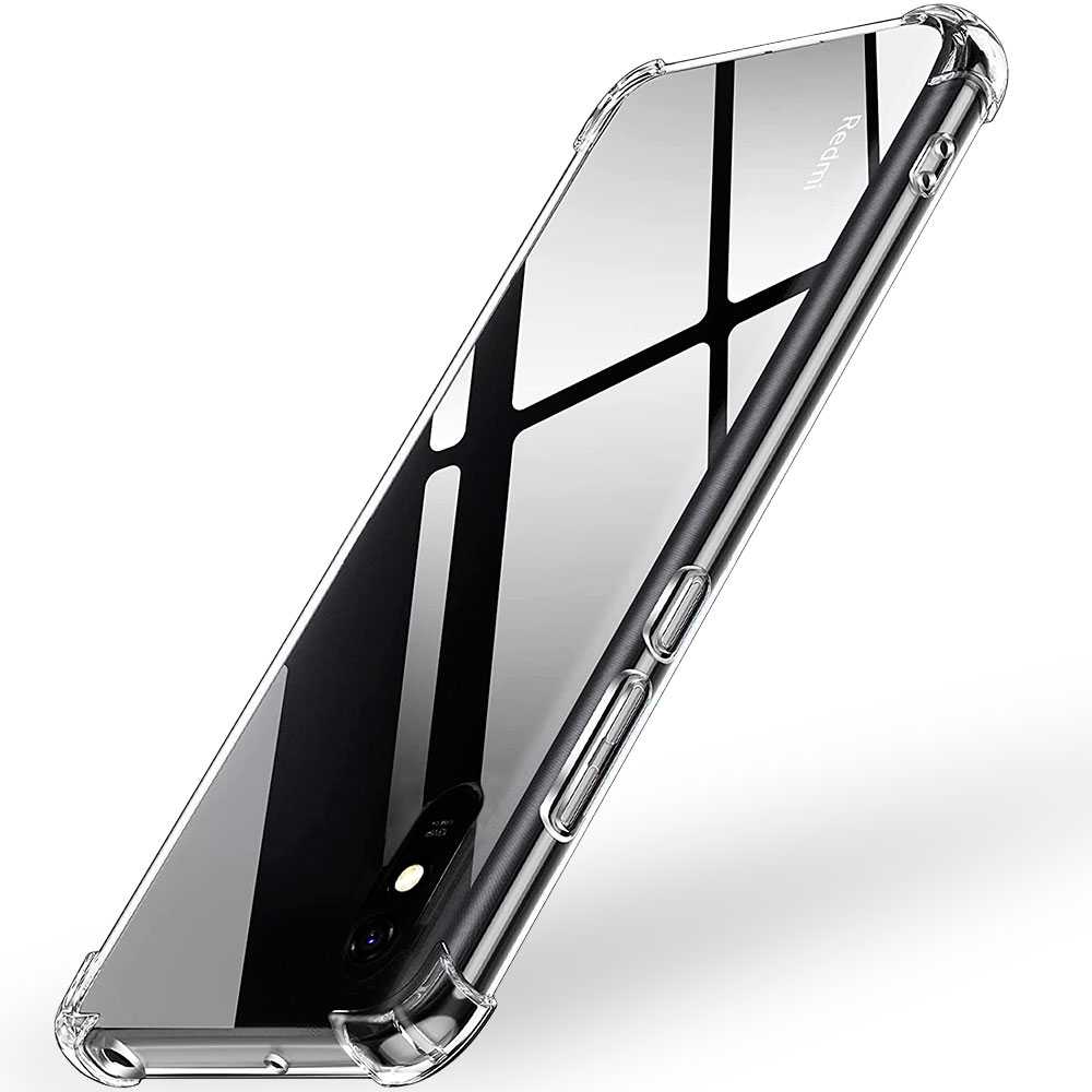Clear Tpu Case Compatibel Met Xiaomi Redmi 9A/9AT Antishock Versterkte Randen Hoeken Shock Beschermende Bumper Cover