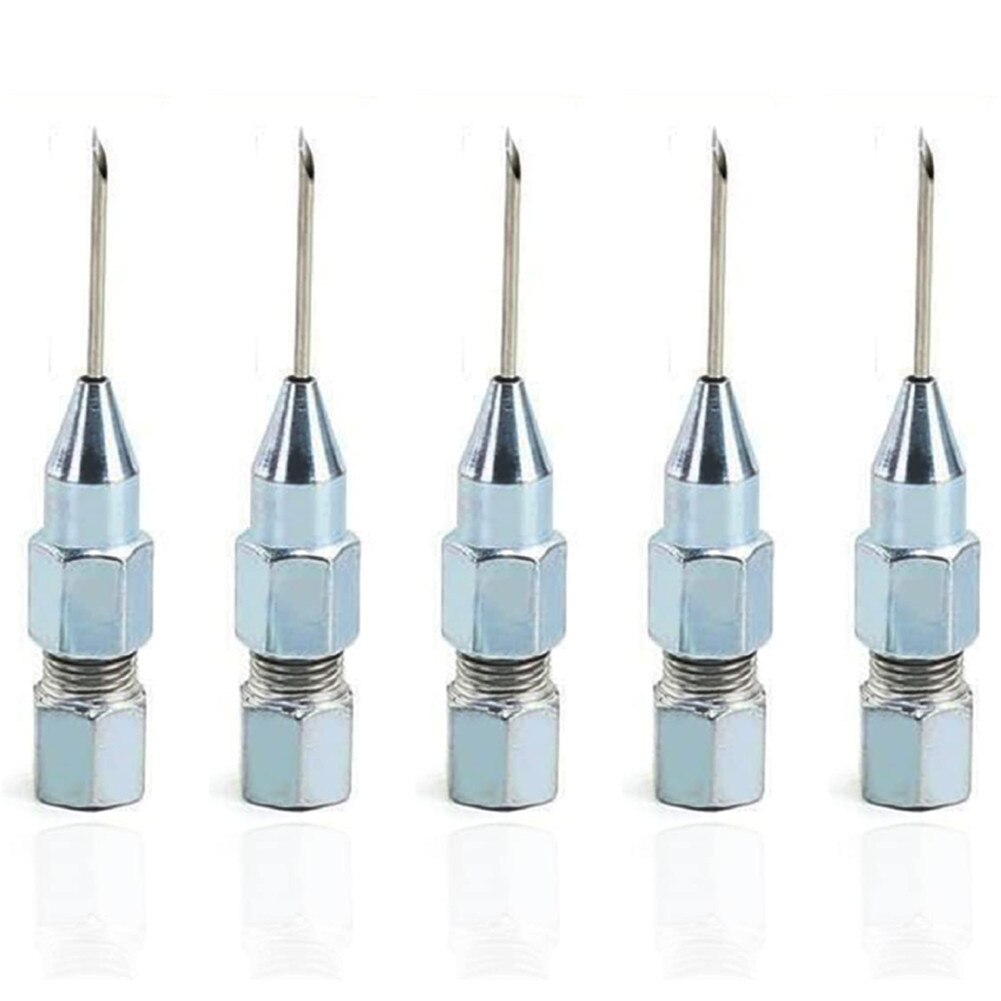 Naald Neus Vet Tool Dispenser Nozzle Adapter Vetspuit Naald Tip Van De Mond Vet Nozzle Vet Accessoires: 5pcs