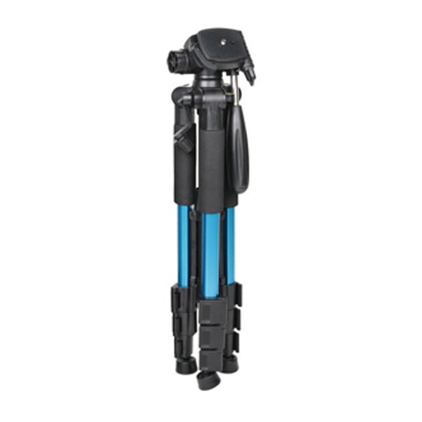 1.45m Aluminum Camera Tripod Monopod Travel Quick Release Ballhead for SLR DSLR Digital Vido Photo Studio Camcorder: blue