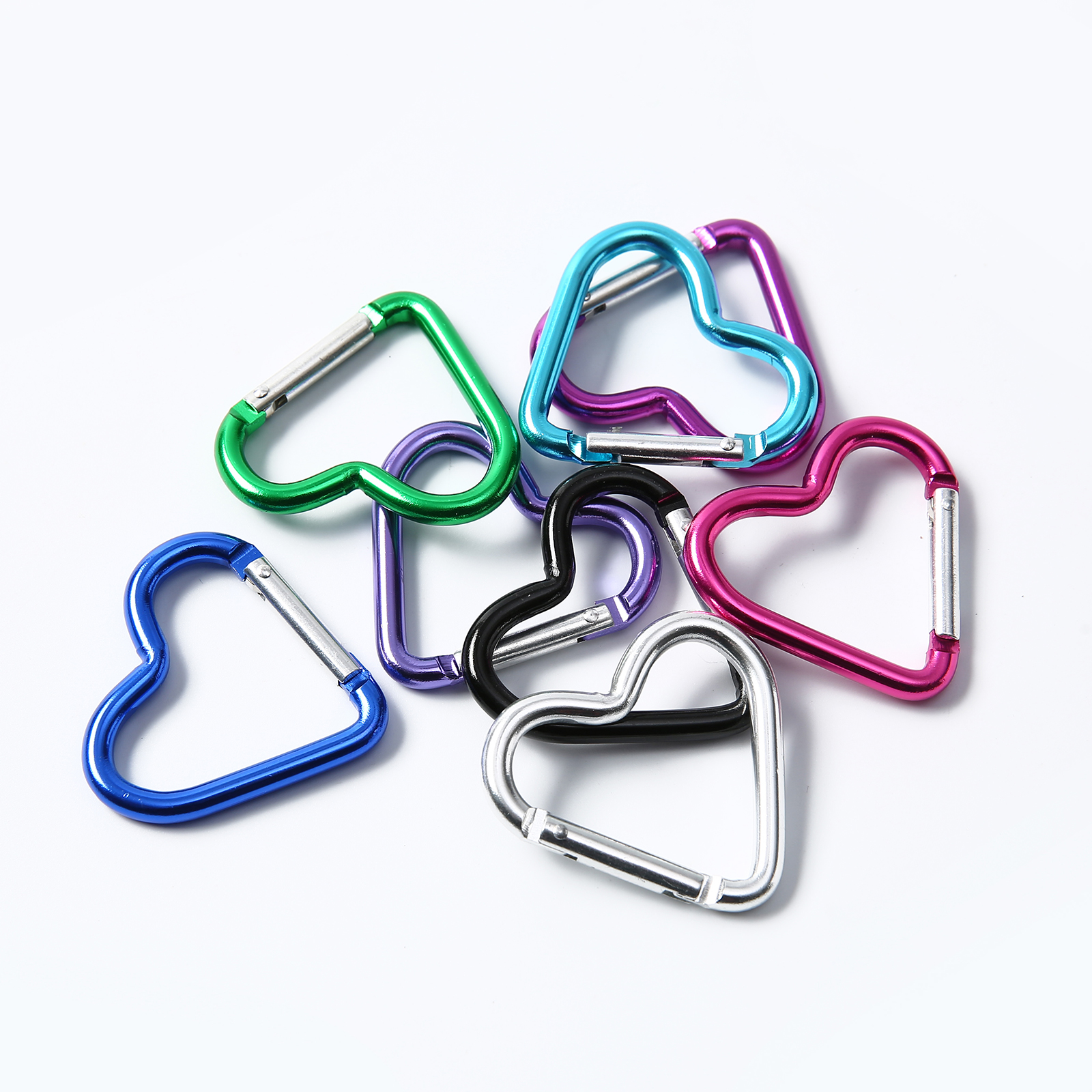 1/2/5/1/20 PCS Sleutelhanger hartvormige Sleutelhanger Clip Outdoor DIY Tas Hanger accessoires Sieraden Maken Benodigdheden: Antiek Messing / 4XL