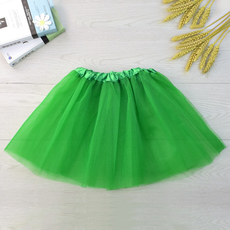 Jupe Tutu de danse pour filles, jupe princesse à trois couches, en maille courte, Ballet princesse vêtements pour filles