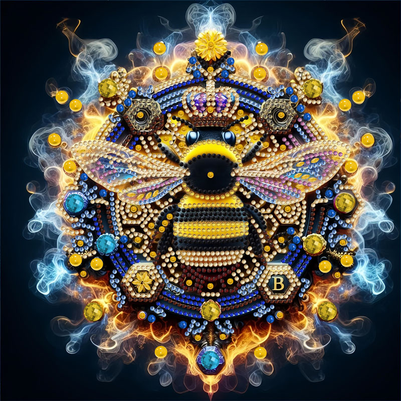 1-delige 5D dierendiamantschilderset, frameloze doe-het-zelf-huisdecoratie of festivalcadeau diamantkunstset en volledige set gereedschappen: Rood