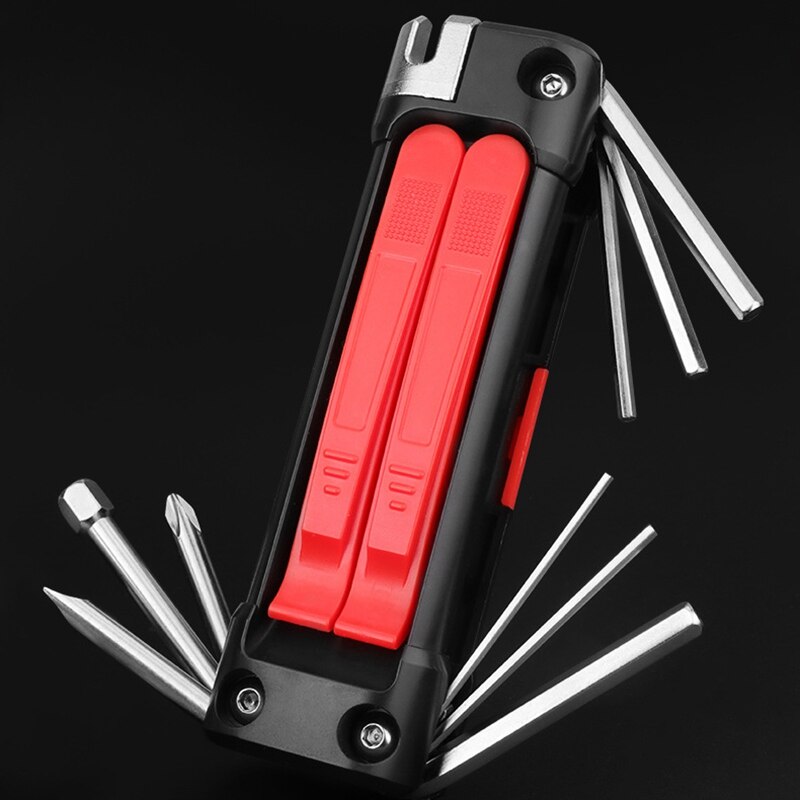 Bike Multifunction Tool Kits Multitool Tire Repair Tool Set with Screwdriver Hex Wrench Extractor for MTB Road Bike