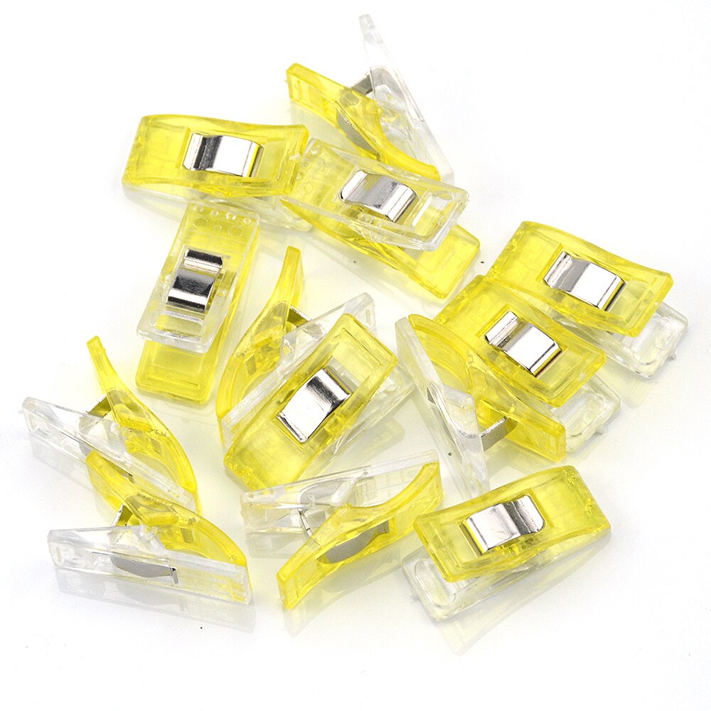 Clips de plástico multicolor para costura, pinzas de tela para Patchwork, artesanía, DIY colcha para el hogar, accesorios hechos a mano, herramientas de costura, 1/10 Uds.