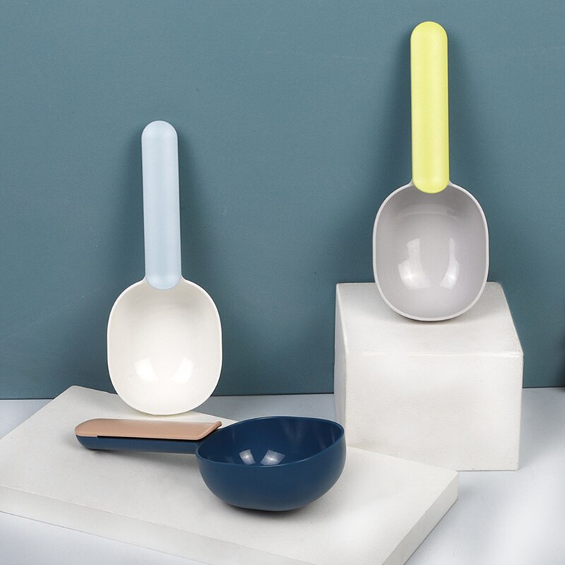 Pet Spoon Universal Dog Food Cat Food Spoon Dog Teddy Cat Grains Snack Bag Clip Handle Strap Clip Convenient Portable Spoons