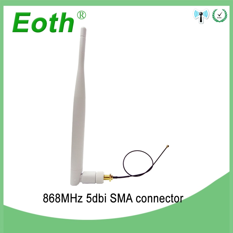 868MHz Antenna lora lorawan 915MHz white 5dbi SMA Male Connector GSM 915 MHz 868 MHz antena antenne waterproof Pigtail Cable