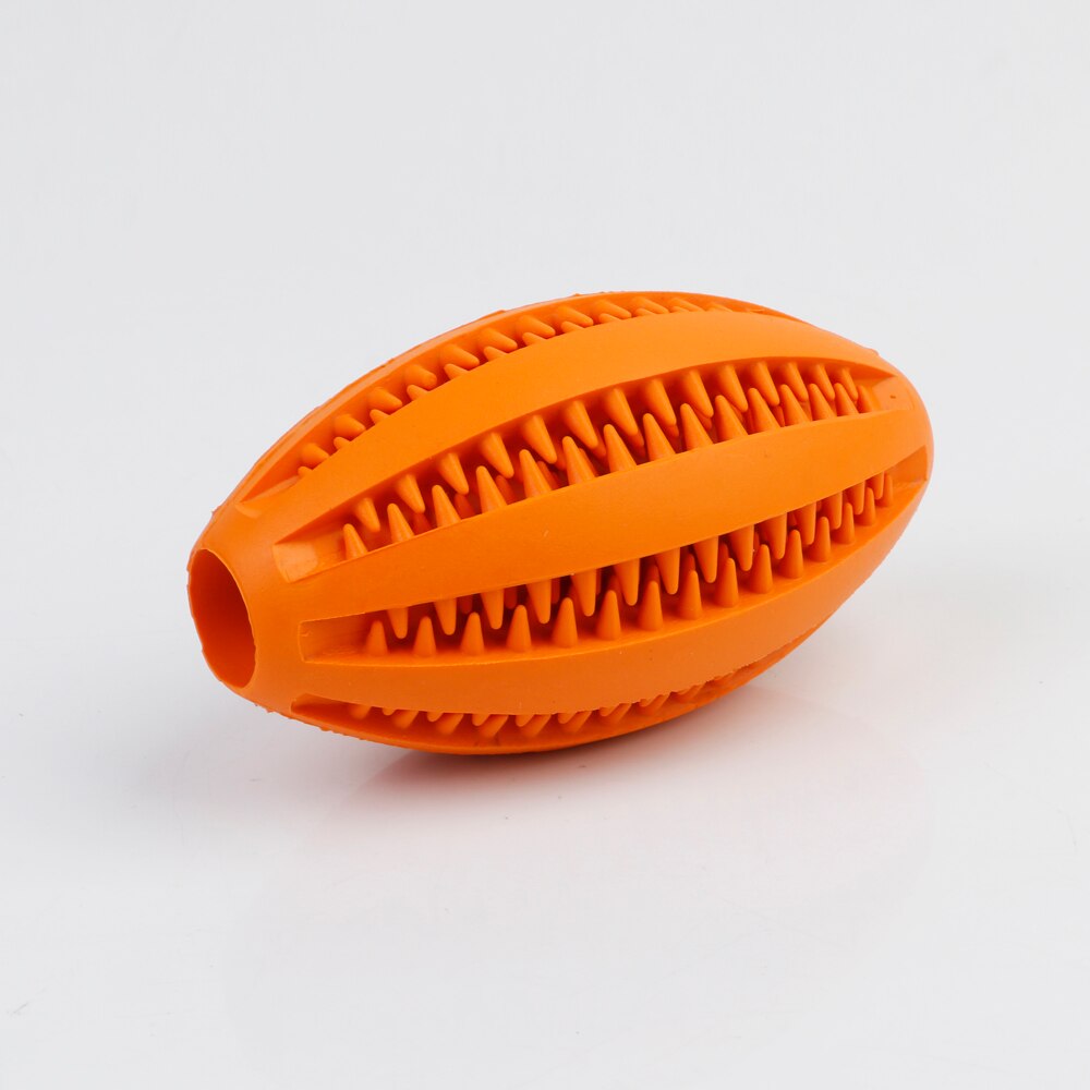 Haustier Hund Spielzeug extra-hart Gummi Ball Spielzeug Interaktive Elastizität Ball Hund Kauen Spielzeug Zahn Reinigung Behandeln Rugby Ball
