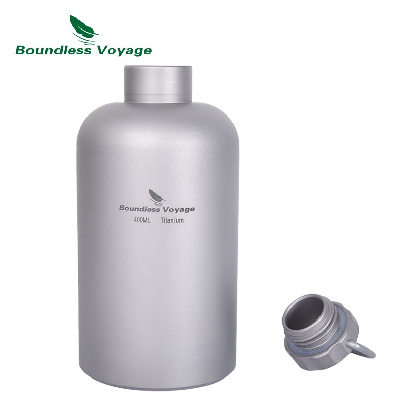 Borraccia sportiva in titanio da viaggio senza limiti con coperchio in titanio campeggio esterno ciclismo escursionismo picnic acqua tè caffè bicchieri 400ml