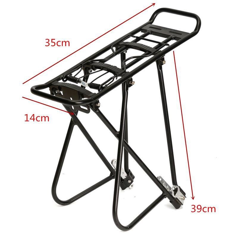 Bicycle Luggage Carrier Shelf MTB Road Bike Rear Cargo Racks Foldable Aluminum Alloy For 24 26 28 Inch 700C V Brake Cycling Part