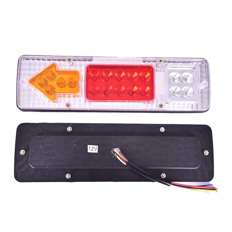 2PCS 12V 19-LED Auto Truck Rear Tail Reverse Light Brake Lamp Waterproof