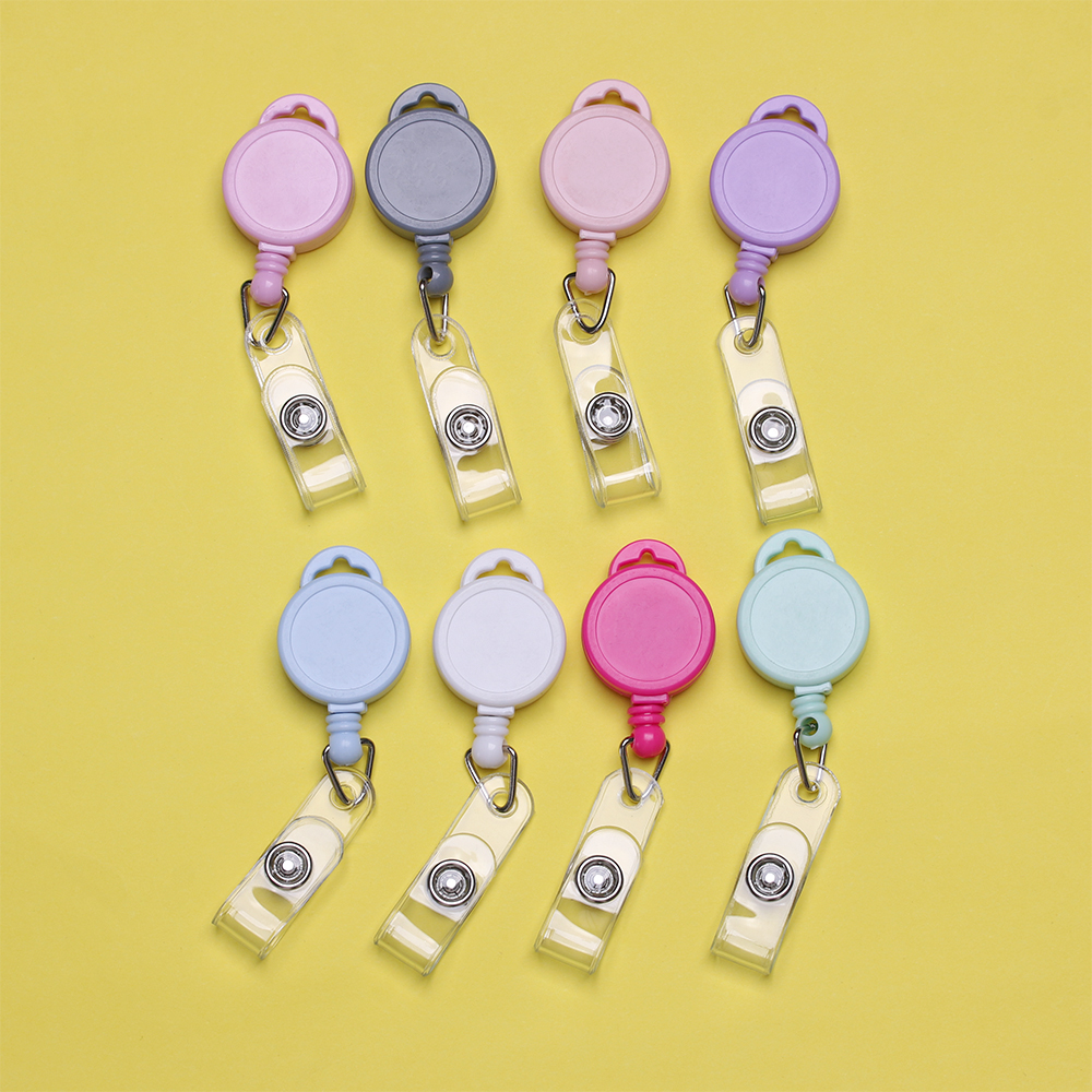 Juego De 24 Carretes De Insignia, Retráctiles Con Clips, Insignias De Nombre En Blanco, Regalos Personalizables Para Enfermeras Y Profesores