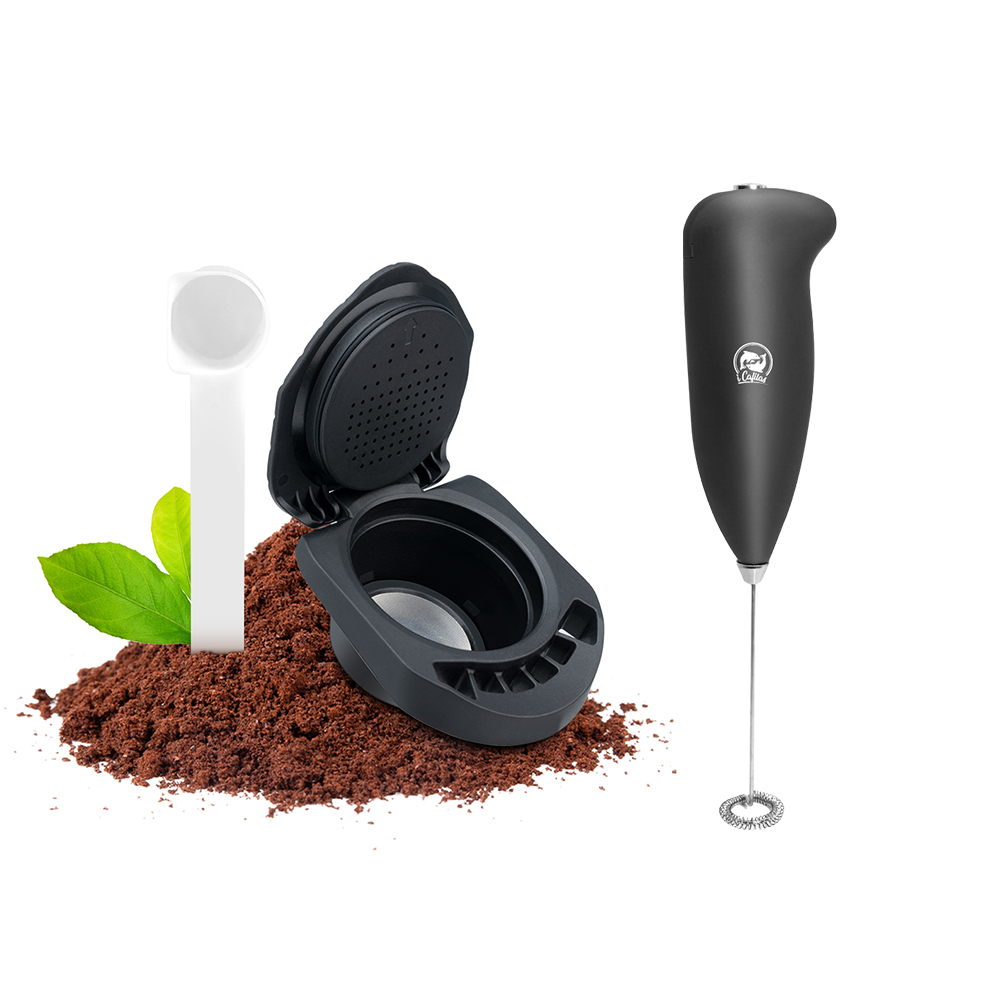 Coffee Adapter for Dolce Gusto Reusable Capsule Adapter Compatible with Genio S / Piccolo XS Coffee Machine Espresso Accessories: Light Grey