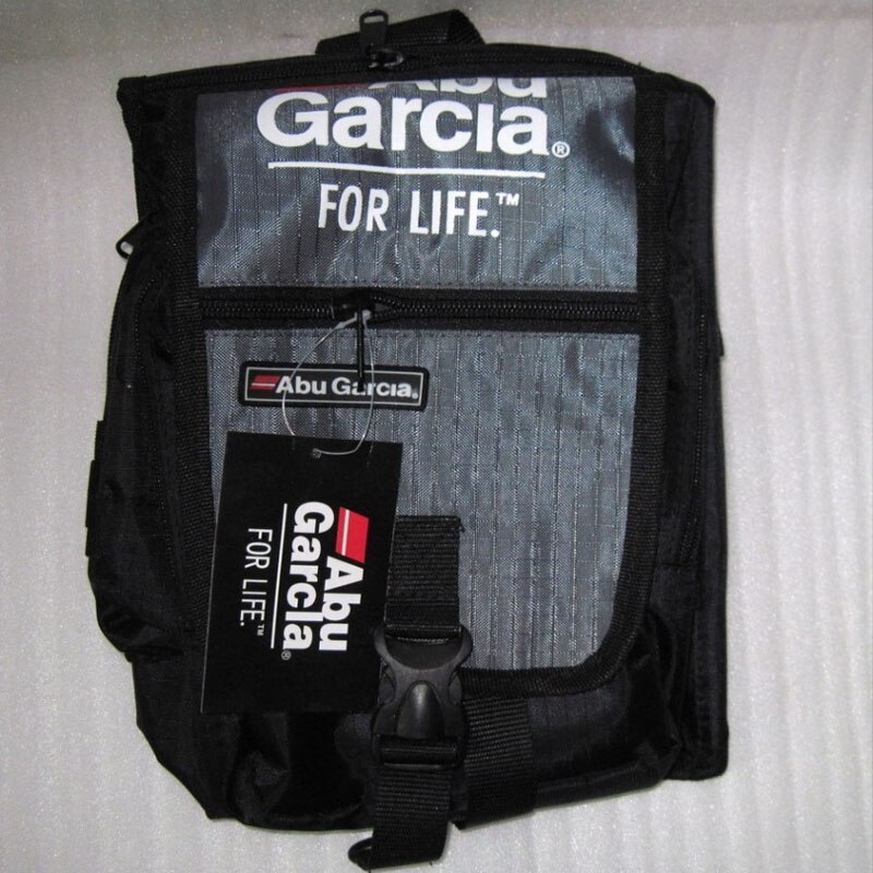 Lure Fishing Sling Bag Outdoor Angler Rock Sea Fishing Tackle Reel Line Bait Box Pouch Waist Shoulder Sling Bags: Grey