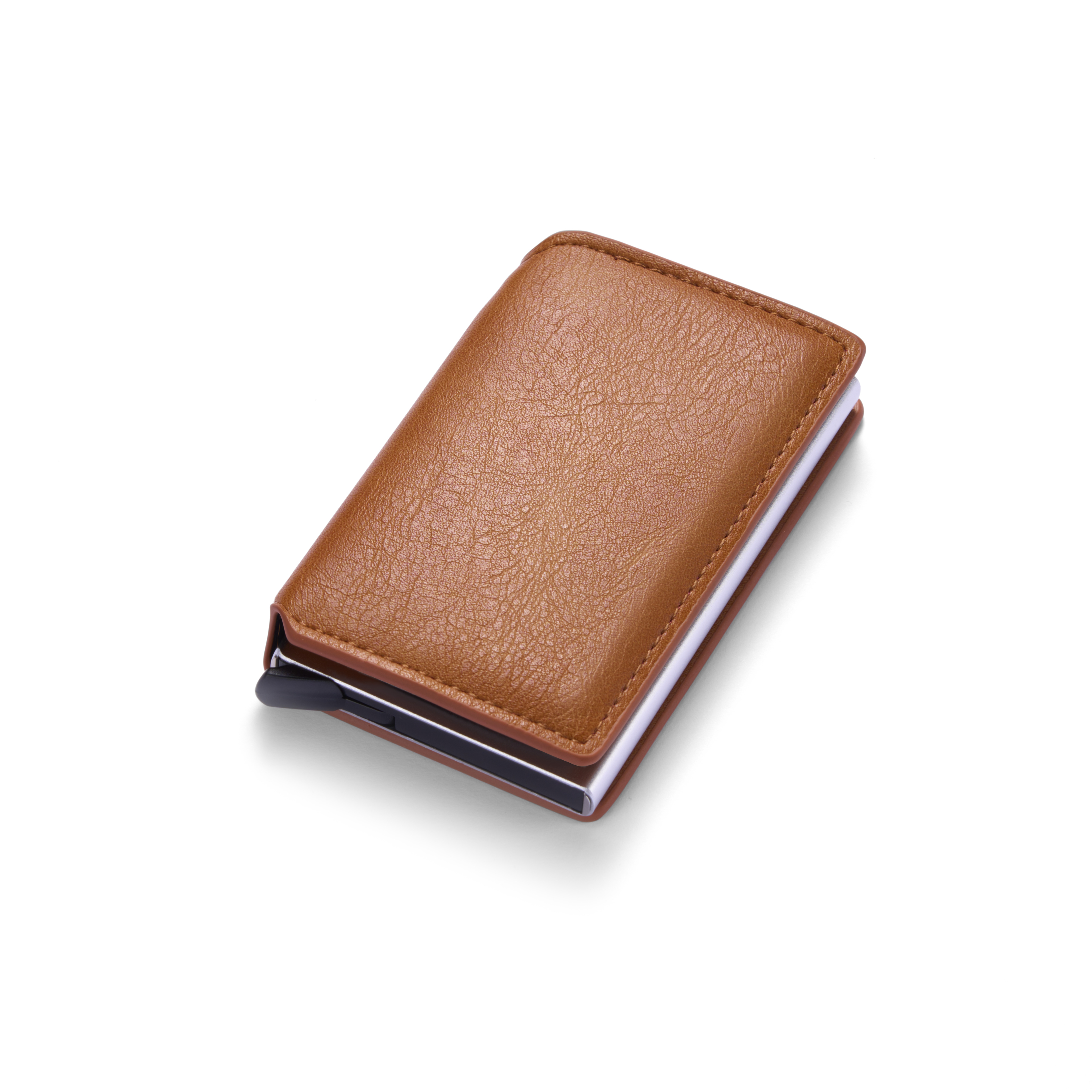 Nowe męskie etui na karty to minimalistyczny portfel zapewniający wygodę: Khaki