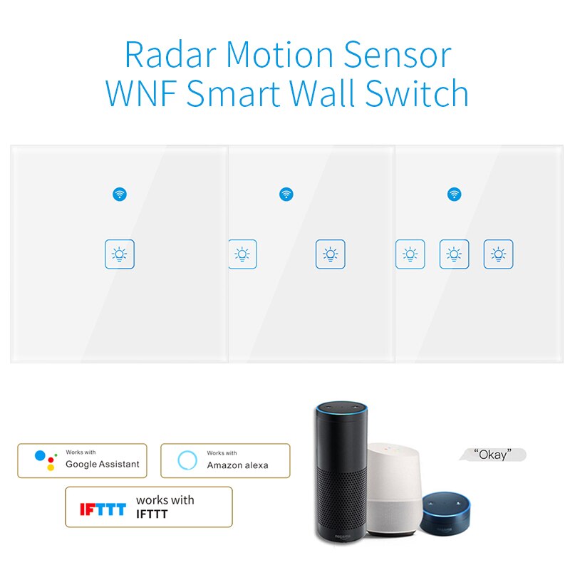 Ewelink App Smart Wifi Wandschakelaar Met Motion Sensor Compatibel Met Alexa