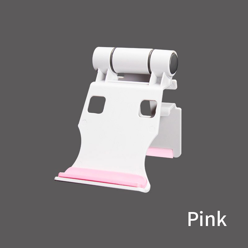 Nowy Tablet biurkowy i uchwyt na telefon plastikowy składany uchwyt ogólny potrząsający dźwiękiem leniwy uchwyt do ładowania: A-pink