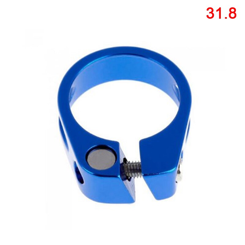 Aluminiumlegering fiets zadelpenklem 31.8/34.9mms fietsonderdelen fiets zadelpen buisklem mtb mountainbike racefiets zadelklemmen: Ywod 12- bl -31.8