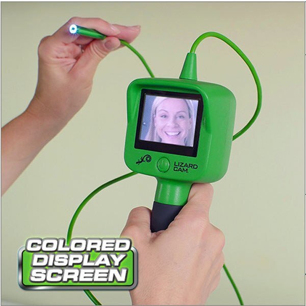 Drophip fleksibel vandtæt firben mikroinspektionskamera håndholdt skærm med led cam lys 2.4 " farve lcd skærm