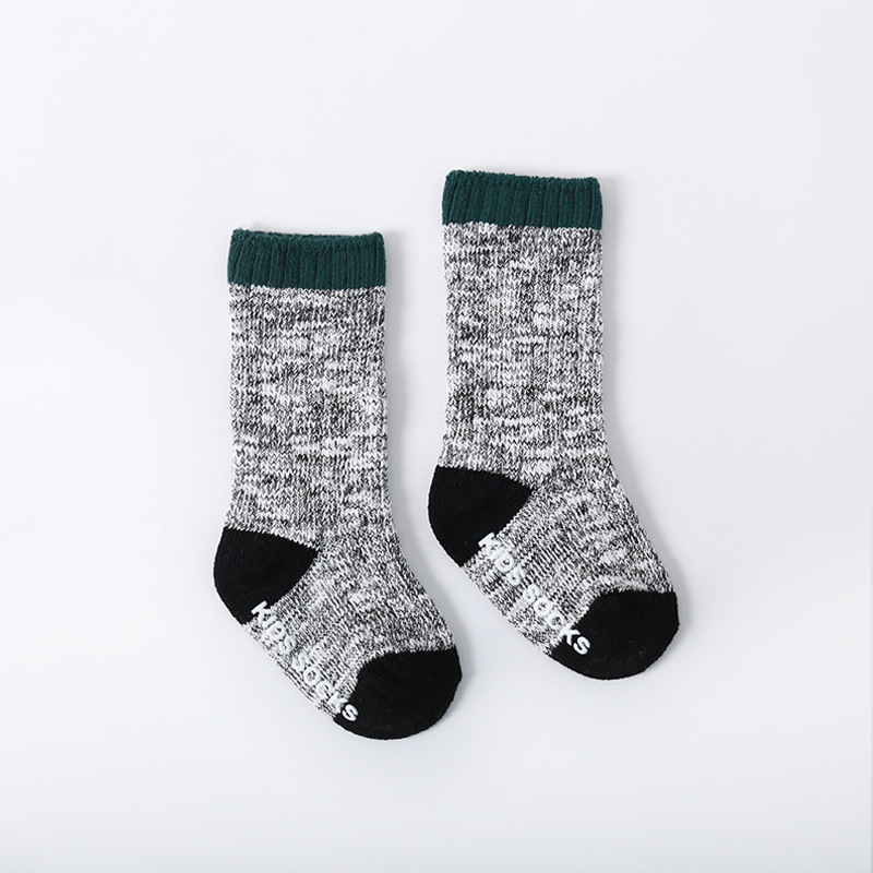 Kindersokken voor meisjes jongens katoenen verdikking kleding accessoires kniekousen voor meisjes kinderen lente antislip hoge sokken: 2 / S(0-1t)