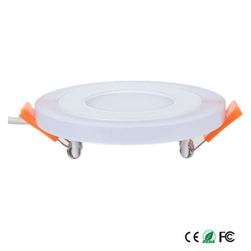 Double Color LED Panel Light 6W 9W 16W 24W LED Downlight 3 Models Recessed LED Ceiling Panel Lamp AC85-265V Indoor Lighting