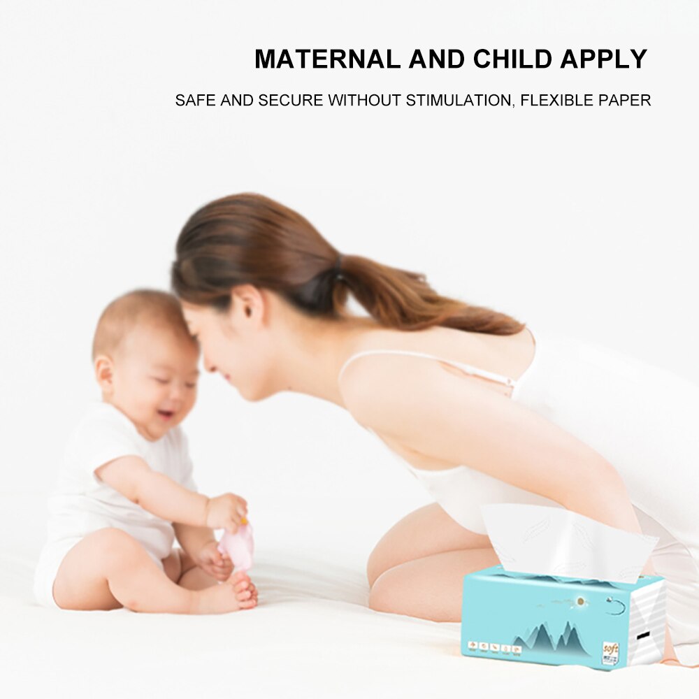 10 Packs Paper Household Paper Napkins Facial Tissues Baby Paper For Home Office Restaurants for Health Tissue Fast