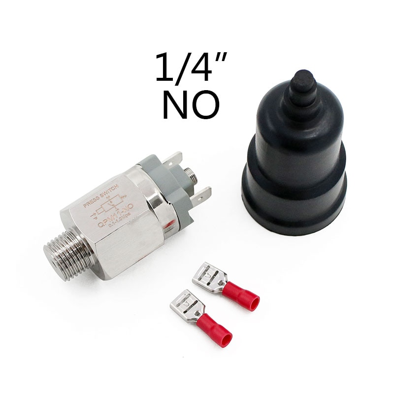 1/4" 1/8'' Micro Pressure Adjustable Diaphragm Hydraulic Switch QPM11-NC / QPM11-NO Pressure Switch Wire External Thread Nozzle: QPM11 1 4 NO