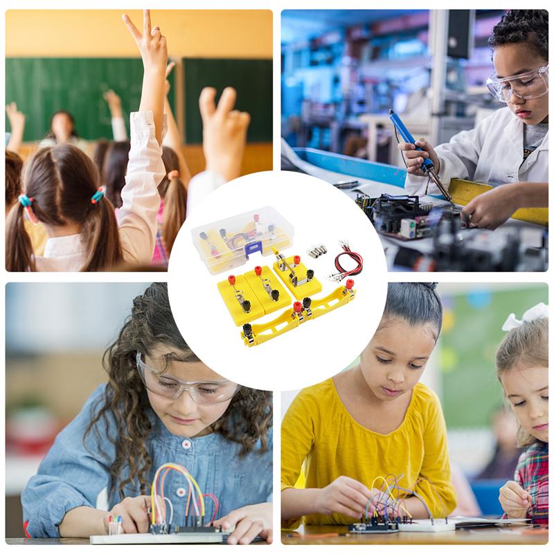 Elever kretsexperimentutrustning för skolan kretsar lärande fysik lab kit