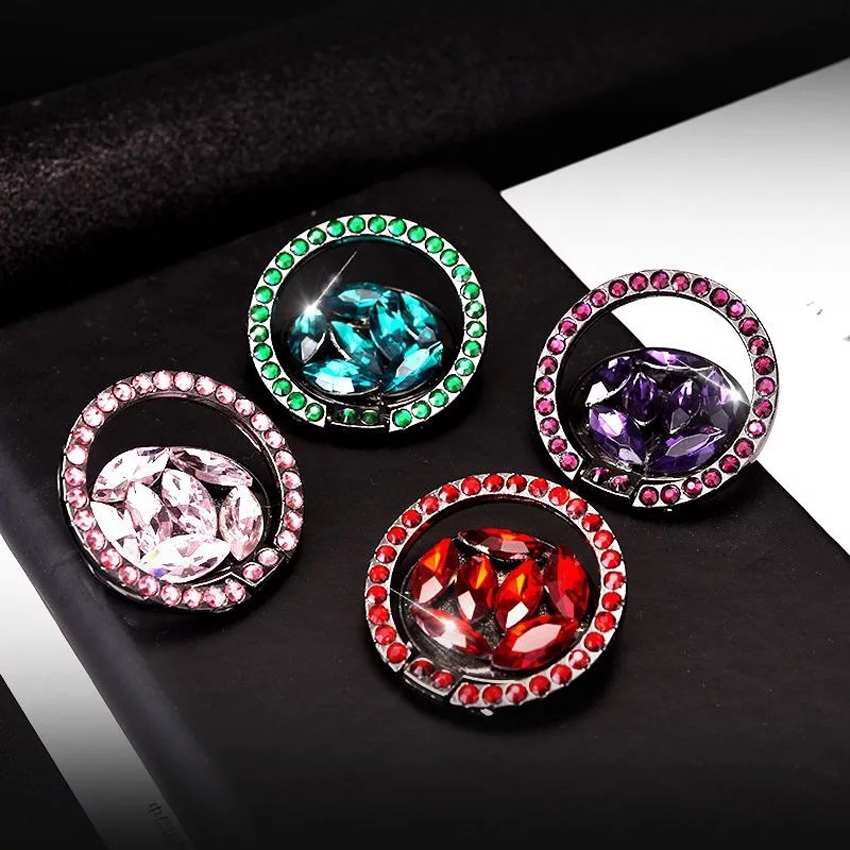 Glitter Diamond Finger Grip Ring Holder Stand Mount Bracket For iPhone Huawei Samsung Xiaomi Redmi Universal Mobile Cell Phone