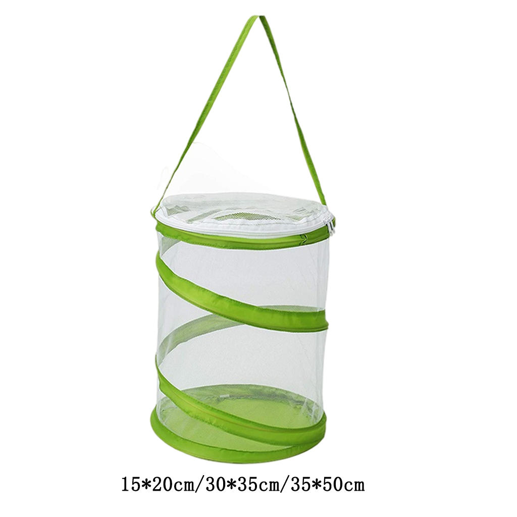 Insect Mesh Cage Collection Zipper Foldable Educational Bug Terrarium for Kids
