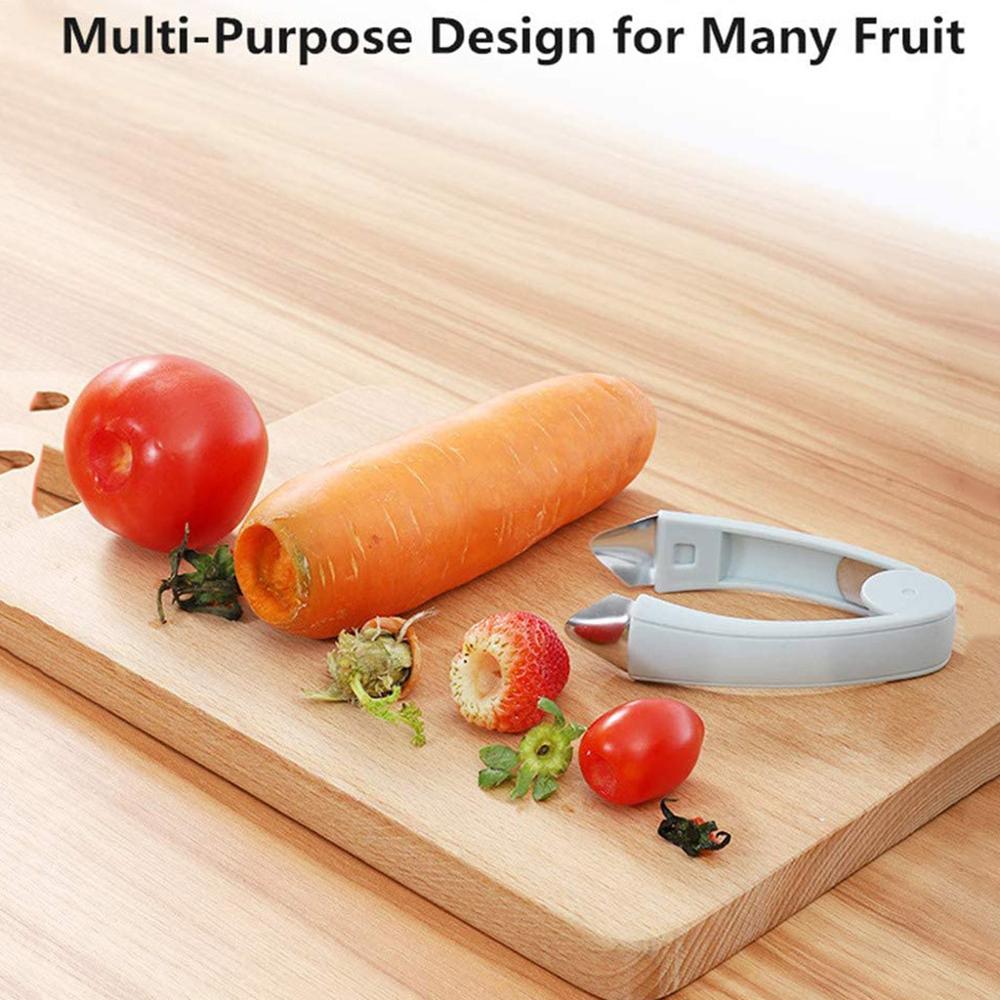 Multifunctionele ananassnijder, tomatenbladstelenverwijderaar, pincet, keukengereedschap, aardbeienschilmachine, snijmachine
