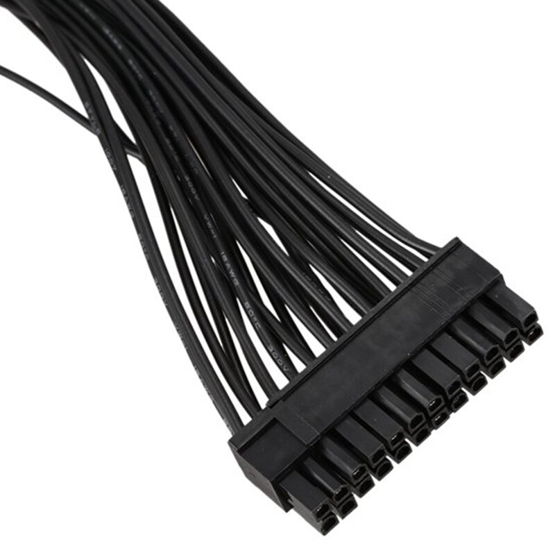 ATX-Cable de extensión de fuente de alimentación, divisor macho a hembra de 24 Pines, 1 a 2 puertos, PSU