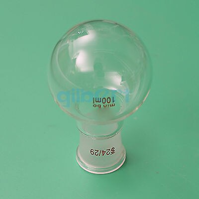 50ml Quickfit 24/29 Socket Lab Glass Flask Round Bottom Single Short Neck Ware
