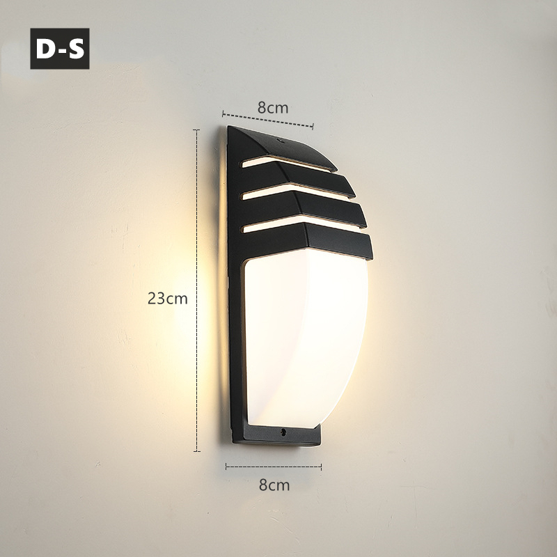 Lampada da parete a portato per esterni E27 IP65 lampada da portico da giardino in alluminio impermeabile 110V 220V apparecchio di illuminazione stradale applique per esterni: RGB / 4W