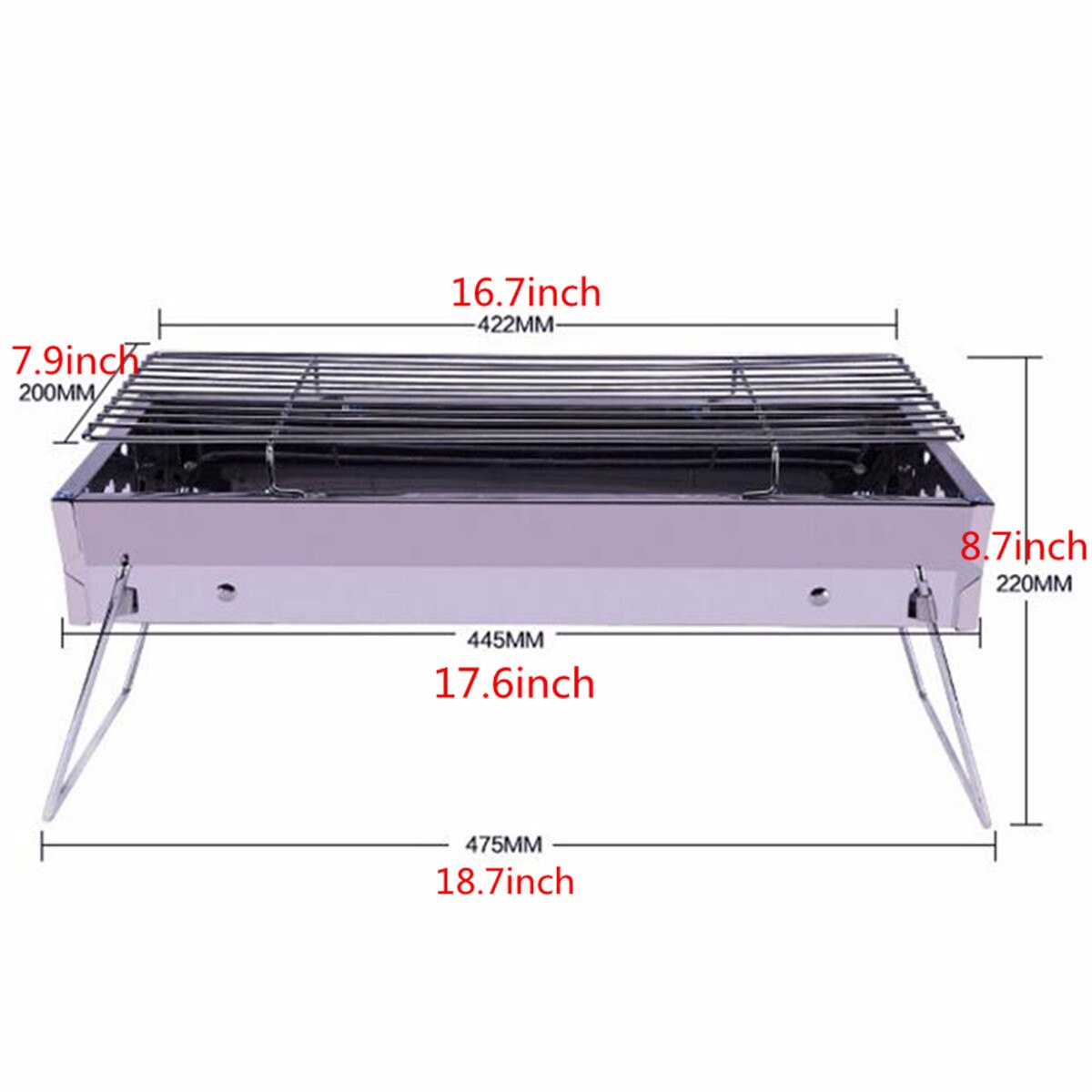 Portable BBQ Grill set BBQ Barbecue Grills Burner Oven Outdoor Garden Charcoal Barbeque Patio Party Cooking Foldable Picnic