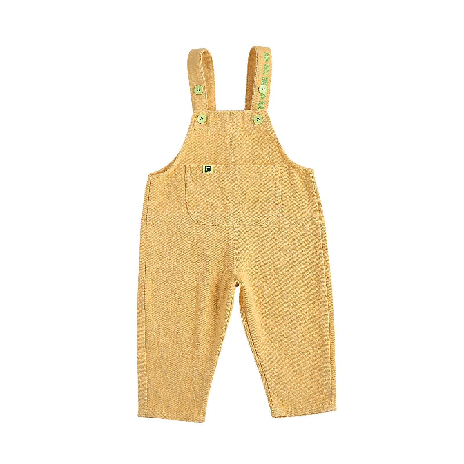 Citgeett zomer baby kinderen baby jongen meisje bretels broek effen kleur jeans bandjes lange broek schattige kleding: B / 18m