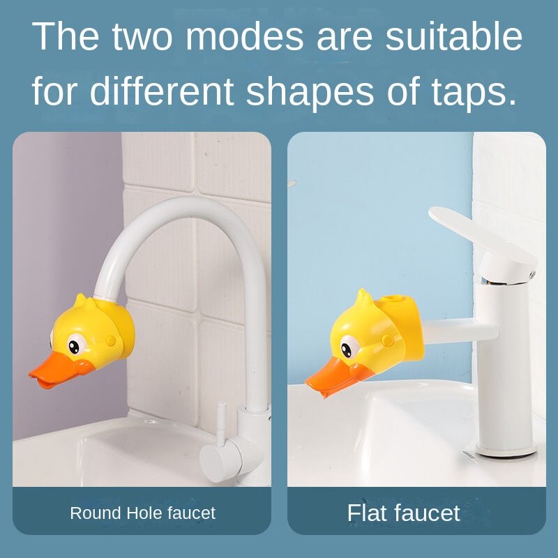Animal Cute Duck Elephant Faucet Extender Water Children Saving Cartoon Tool Help Baby Washing Hands Bathroom Bath Toy Kids