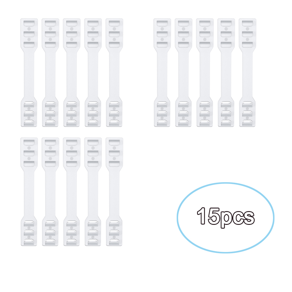 15pcs Ear extender Belt for mask Holder antislip Color PE Buckle Band Strap Clasp Snaps Hanger For Earloop Mask Release Earpain: Transparent