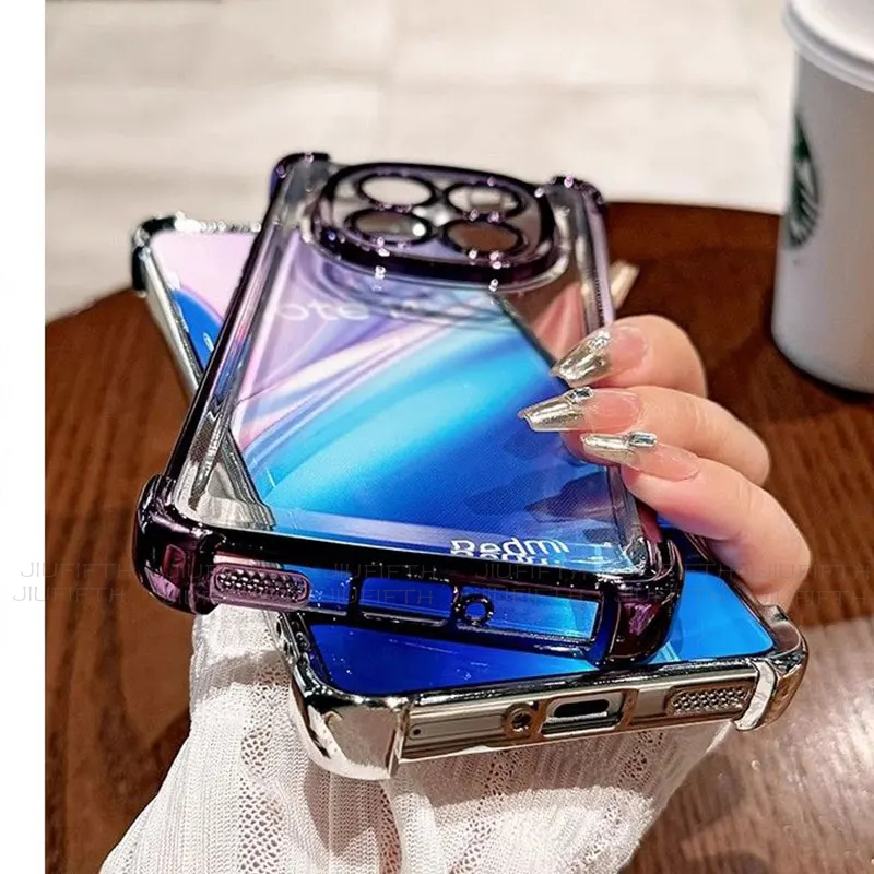 RedmiNote14 pro 5G funda de lujo a prueba de golpes armadura TPU cubierta para Xiaomi Redmi Note 14 pro plus 14C 13C Fundas de teléfono Note14pro Fundas